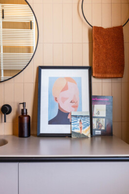 fotografia dettaglio bagno di design 