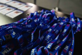 fotografo bologna evento aziendale convegno TIM badge 